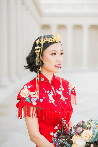 East Meets Dress Chinese Wedding Dress Hair Accessory, Phoenix Hairpin