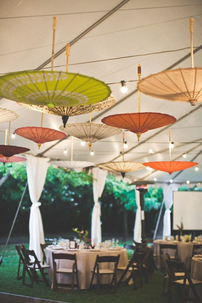 30 Best ideas for a Modern Chinese Wedding | Dance Floor Umbrella Decor