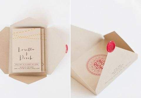 30 Ideas for a Modern Chinese Wedding, Chinese Invitation Stamp