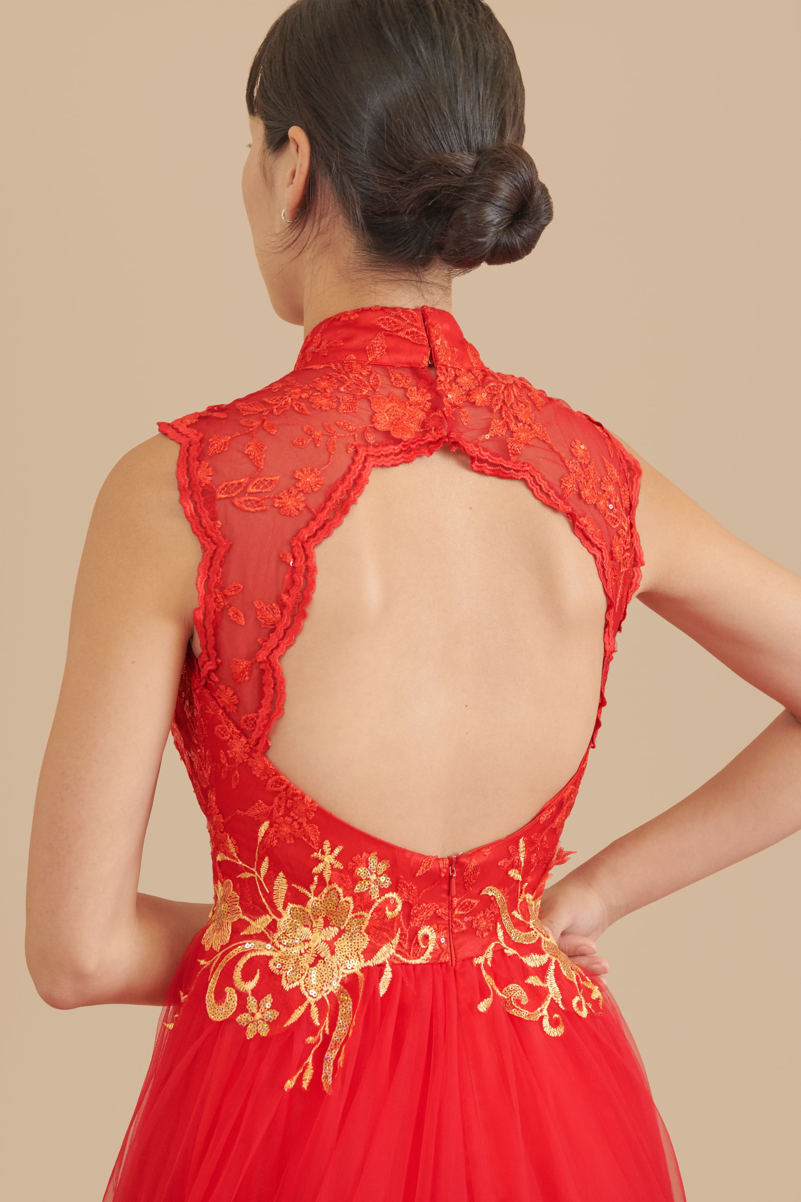 Mindy Bespoke Dress | Red & Gold Chinese Wedding Dress