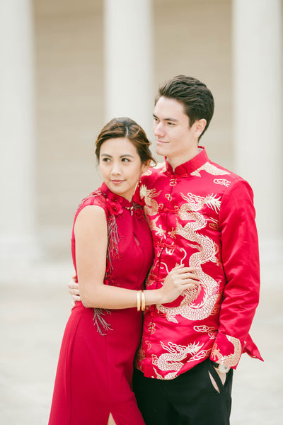 East Meets Dress Brocade Tang Jacket, Chinese Wedding Groom Outfit Ideas