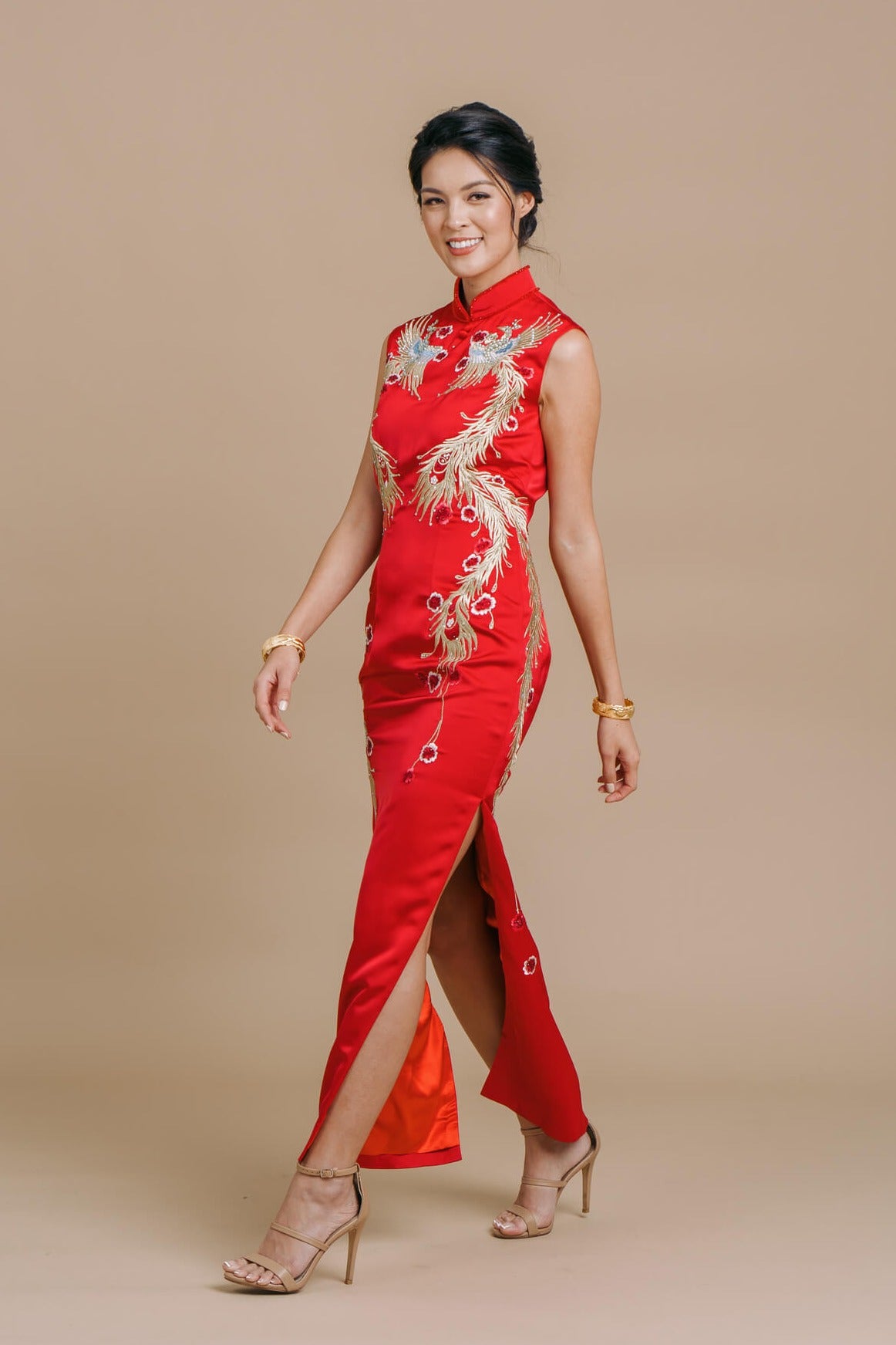 Phoebe Cheongsam Red Chinese Wedding Dress